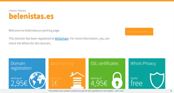 Desktop Screenshot of belenistas.es